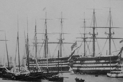 HMS Vicotory right & HMS Duke of Wellington left.jpg